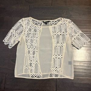 Lace and Sheer Top